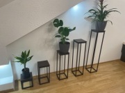 Kwietnik stalowy loft 5 elementów 