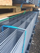 Kompletne ogrodzenie panelowe 2D 143cm 5/4/5 podmurówka łącznik betonowy 