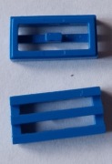 LEGO 2412b płytka grill 1x2 niebieska 2szt 6561 