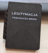 Etui Legitymacja Posiadacza Broni druk 3d możliwość personalizacji 
