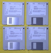 MICROSOFT MS-DOS 6.22 UPDATE NA 4 DYSKIETKACH 100% OK