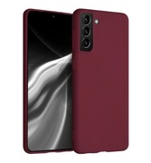 Plecki Etui Matt Case Silicone do Samsung Galaxy S21+ Burgundowy