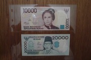 Indonezja zestaw banknotów 2 sztuki stan 1