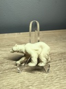 Żołnierzyk figurka PRL Niedźwiedź Polarny. 