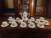 Serwis kawowy 12 osobowy srebrzony 