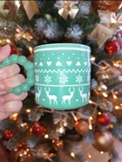 Świąteczny Kubek "Jelenie i Płatki Śniegu"