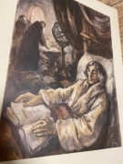 Duża plansza/ilustracja z teczki Kopernik Szancer - rzadka pozycja