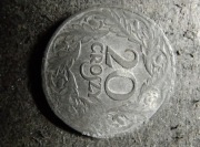 Polska 20 groszy 1923 cynk Generalna Gubernia