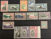 CEJLON Jerzy VI + BASUTOLAND 1961. Wysokie Nominały 5Rs i 1Rand!