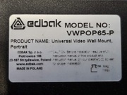 EDBAK VWPOP65-P uchwyt videowall POP-OUT pionowy do monitorów 42-65 cali