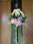 Wiosenny wianek, prezent, dekoracja, Komunia, Dzień Mamy, rękodzieło