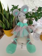 Myszka amigurumi włóczka handmade maskotka