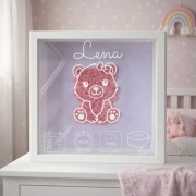 Ramka metryczka 3D dla dziecka narodziny chrzest prezent personalizowany