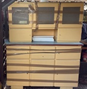 STARY KREDENS KUCHENNY PRL – KOMPLETNY – BAZA DO ODNOWIENIA