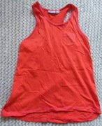 Pomarańczowy top na ramiączkach dla dziewczynki 