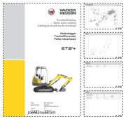 Wacker Neuson ET24 Excavator Parts Catalog Katalog części