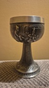 Piękny kielich puchar cyna sygnowany 465g