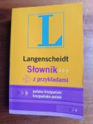Langenscheidt słownik z przykładami polsko - hiszpański hiszpańsko - polski
