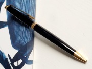 Waterman Hémisphère długopis Black GT czarny ze złoceniami, piszący wkład