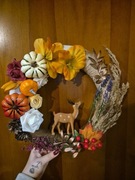 Jesienny wianek na drzwi