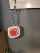 Serce ciastko breloczek własnoręcznie robiony 