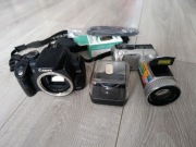 Canon 350D + SONY  DSC-F505 + obiektyw Soligor 50mm