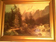 Reprodukcja obrazu  - Burza w Górach ,  J.Thoma  