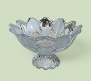 Bohemia, kryształowa misa TULIPANY na owoce, lata 60, vintage,  E. Downey