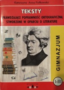 Teksty sprawdzające poprawność ortograficzną ... Gimnzajum.
