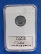 20 Groszy 1980 - Grading GCN MS 63 od 1zł !!!