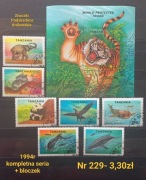 Znaczki fauna:229: zwierzęta, ryby, ptaki- Tanzania 1994r 