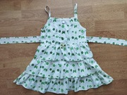 LETNIA SUKIENKA NA RAMIĄCZKACH ROZMIAR 92 98 104 