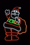 Mikołaj  led neon dekoracja świąteczna 