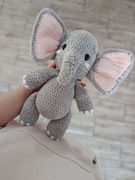 Ręcznie robiony słonik Handmade - mięciutka maskotka | idealny na prezent 