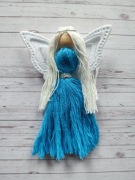 Aniołek niebieski podziękowanie komunia chrzest 