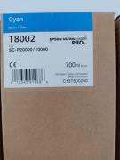 Oryginalny tusz EPSON T8002 Cyan 700ml