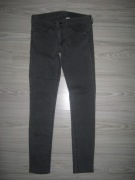 H&M DENIM szare jeansowe rurki skinny S W28