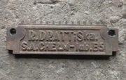 Stara żeliwna tabliczka znamionowa sieczkarnia  Chełm Dratt