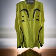 Markowa sportowa bluza koszulka adidas neonowa odblaski sędziowska r 36 S