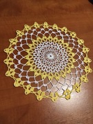 Serwetka na stół, do koszyka wielkanocnego na szydełku 25x25 cm 