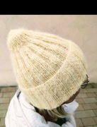 Handemade Czapka alpaka, wełna i jedwab