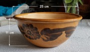 Makutra Ceramiczna Vintage 25 cm Misa PRL Kwiatowy Wzór
