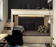 Wielofunkcyjne łóżko piętrowe 3-osobowe | Rozkładane