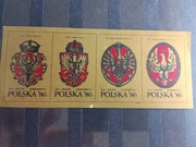 Solidarność blok orły herbowe królów rodów królewskich