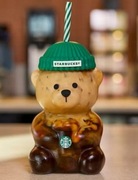 Szklany kubek Starbucks Miś