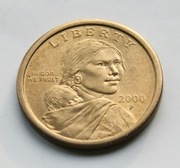 1 dolar 2000 P one dollar Indianka Stan !!!