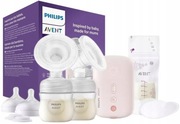 Laktator Philips Avent podwójny + nowe ciuszki i smoczki