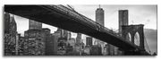 Obraz na płótnie Manhatan most czarno-biały 120 x 40