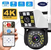 PODWÓJNA KAMERA WIFI SMART ZEWNĘTRZNA OBROTOWA 4K 8MP 
