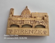 Magnes na lodówkę drewniany FIRENZE ITALY WŁOCHY(21)